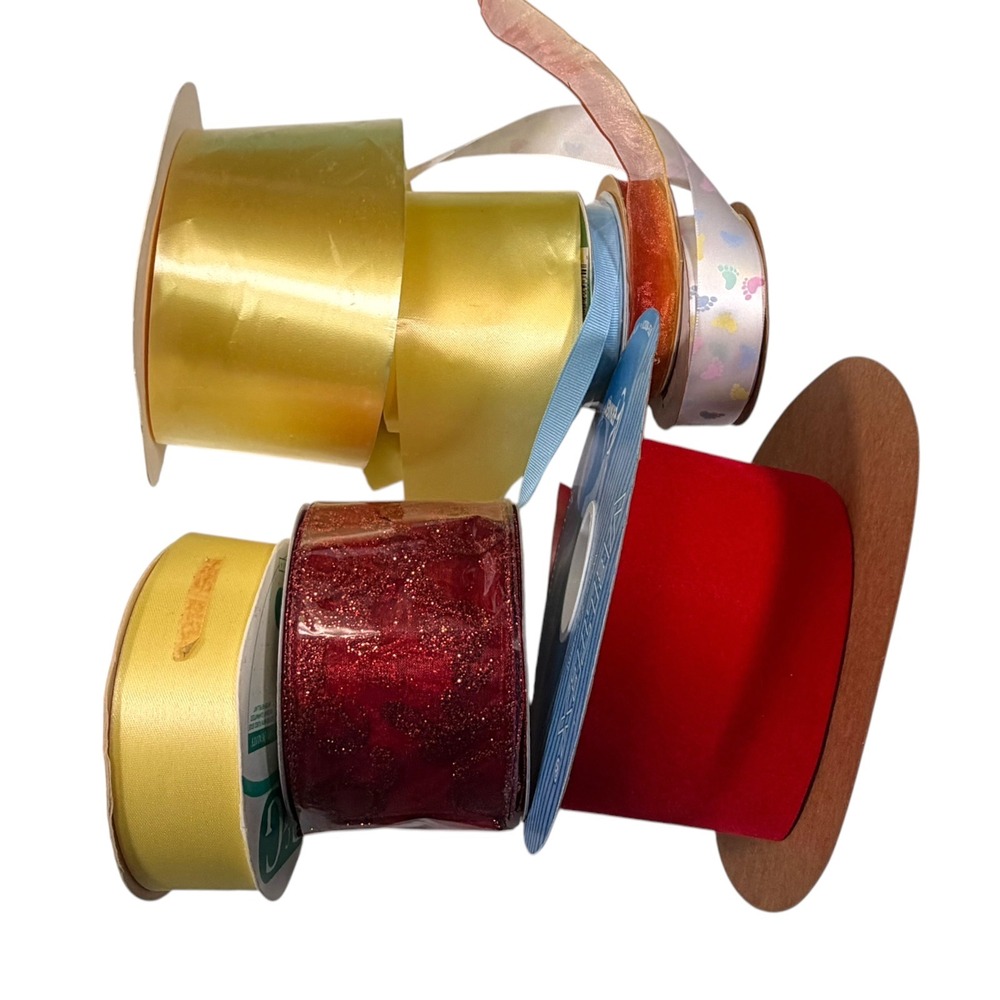 Offray Berwick OS Multi Ribbon Lot Satin Glitter Sheer Craftcore DIY Decor
